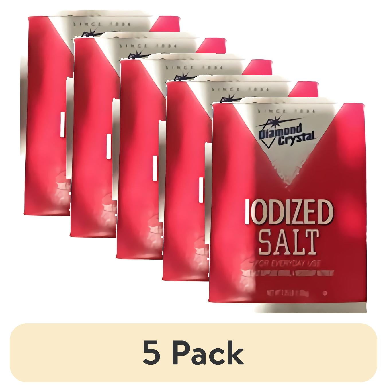 (5 pack) Iodized Salt , 2.25 Pound (Pack of 2)