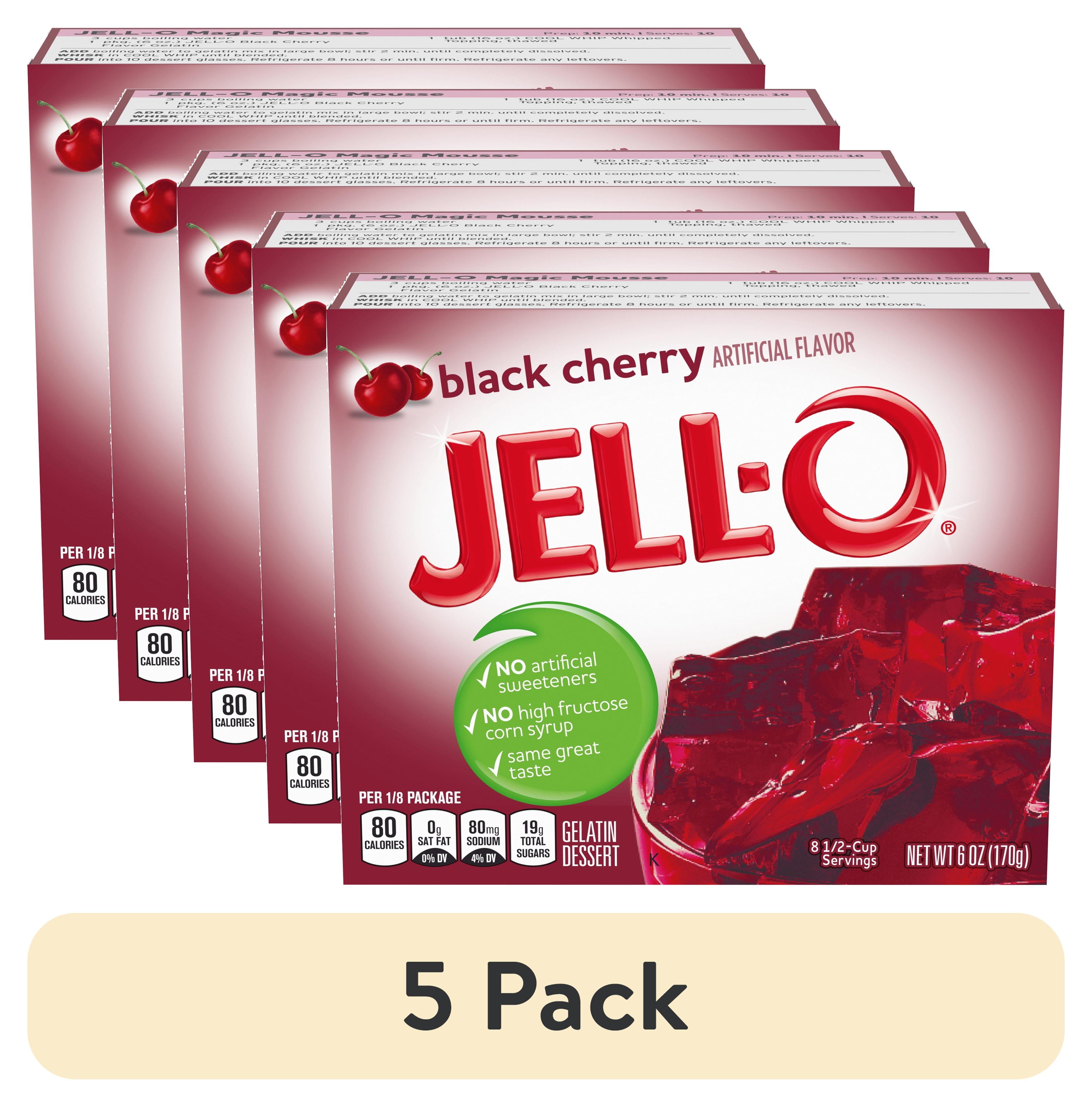 5-pack-Jell-O-Black-Cherry-