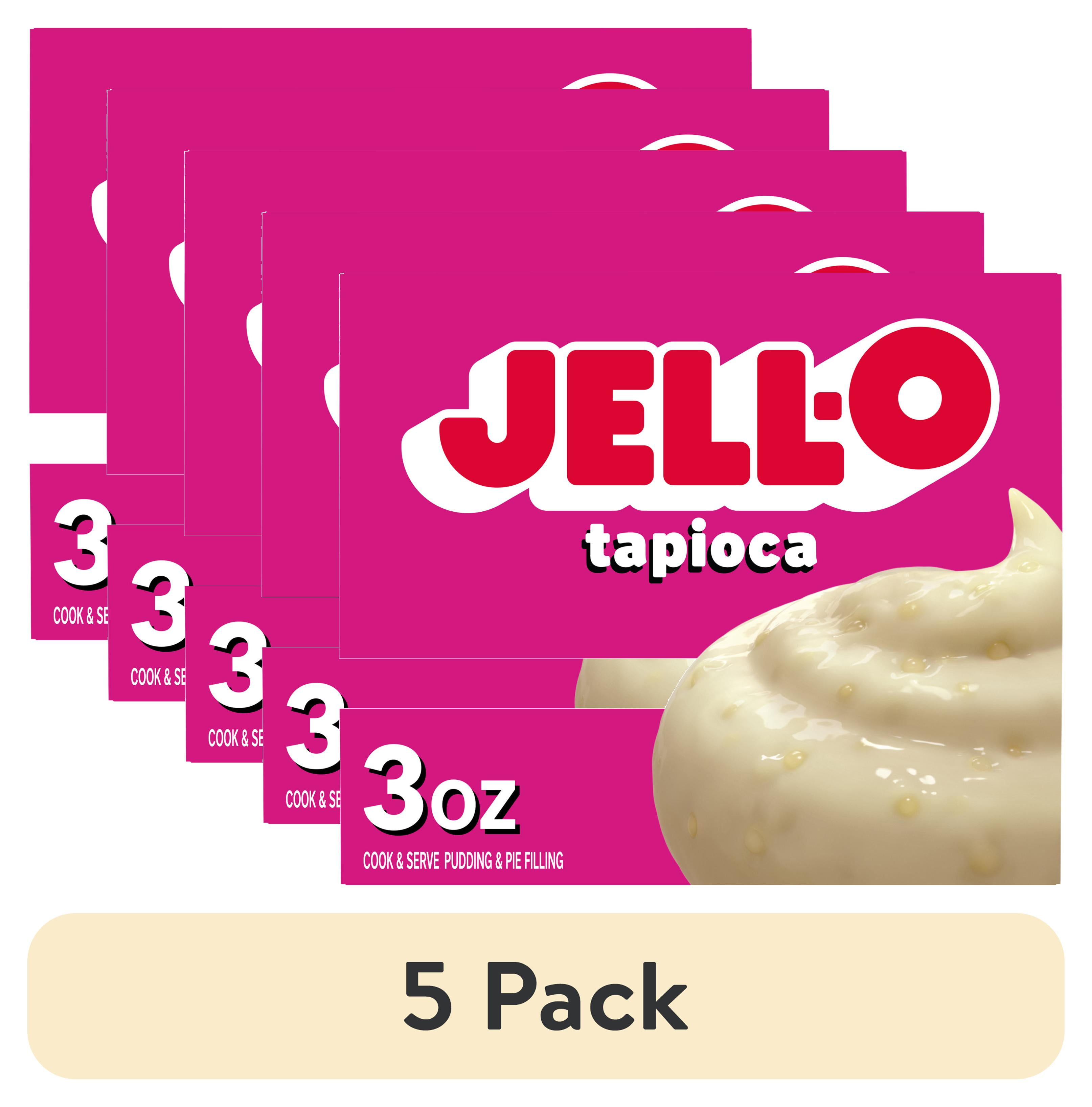 5 pack) Jell-O Cook & Serve Tapioca Artificially Flavored Fat Free