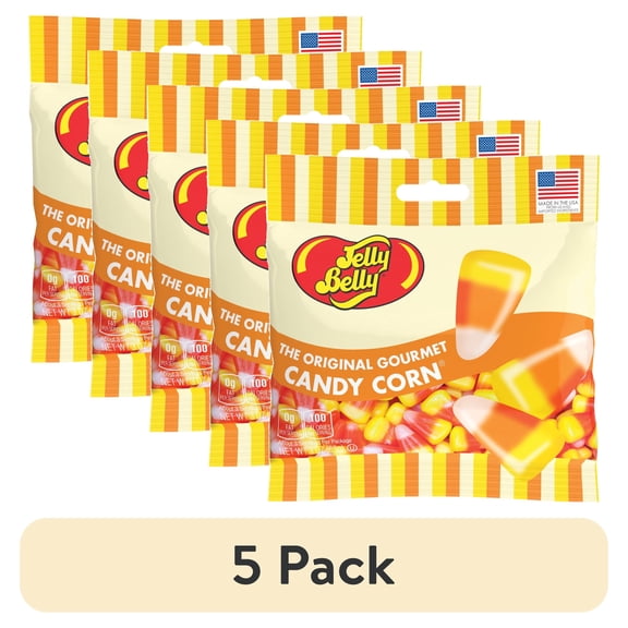 (5 pack) Jelly Belly Candy Corn Jelly Beans 3 oz Grab & Go Bag