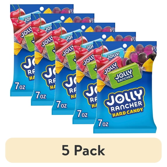 (5 pack) Jolly Rancher Original Fruit Flavored Hard Candy, Bag 7 oz