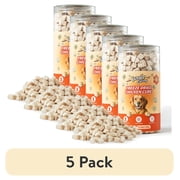 5 pack Jungle Calling Freeze Dried Cat and Dog Treats, Single Ingredient Chicken Cube Cat Treats, Dog Snacks for Training