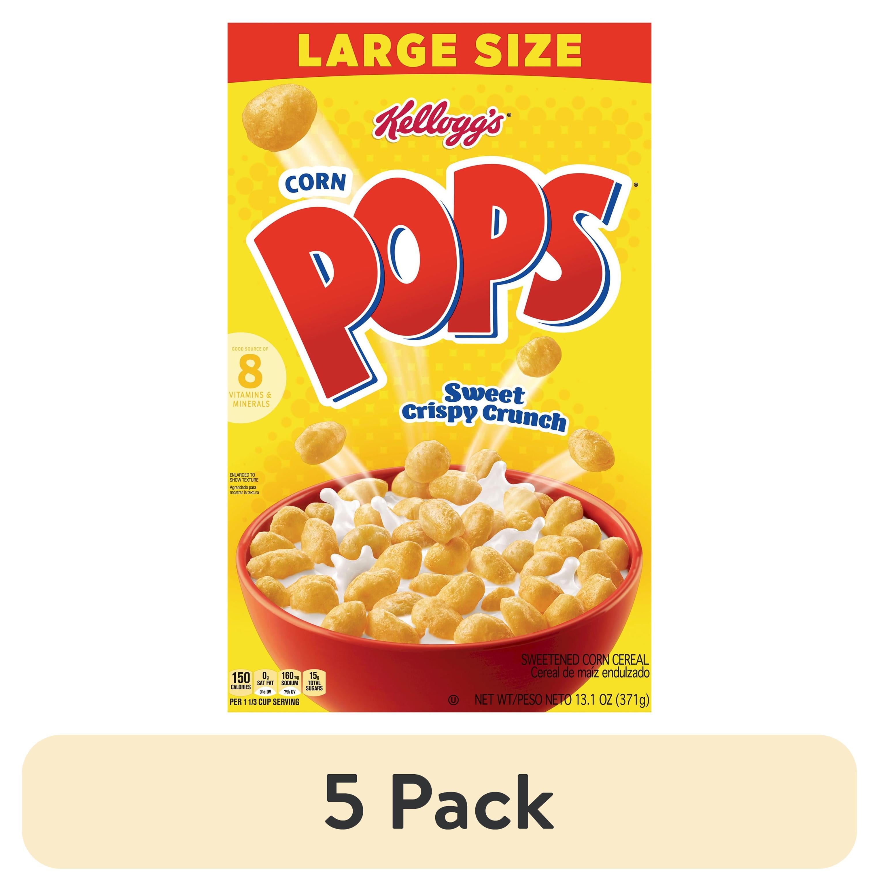 【特別訳あり特価】 Corn Kellogg's Pops Large Cereal, Breakfast Cold Original 菓子
