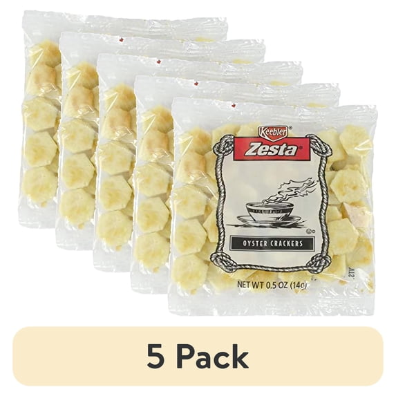 (5 pack) Kellogg's Zesta Oysters Crackers,150/ 0.5 Oz Packages, SMALL