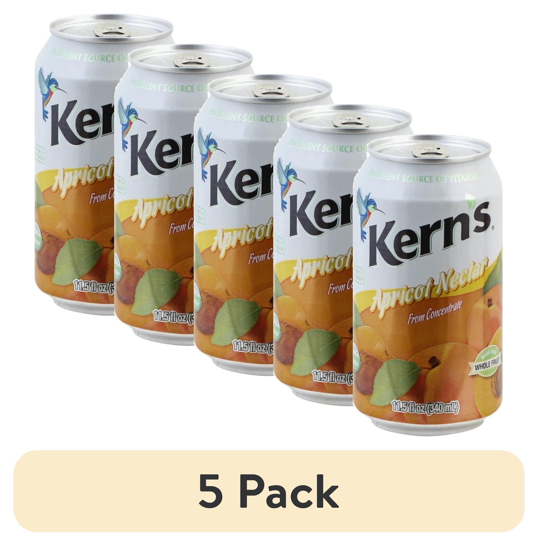 (5 pack) Kern’s Apricot Nectar Juice, 11.5 fl oz