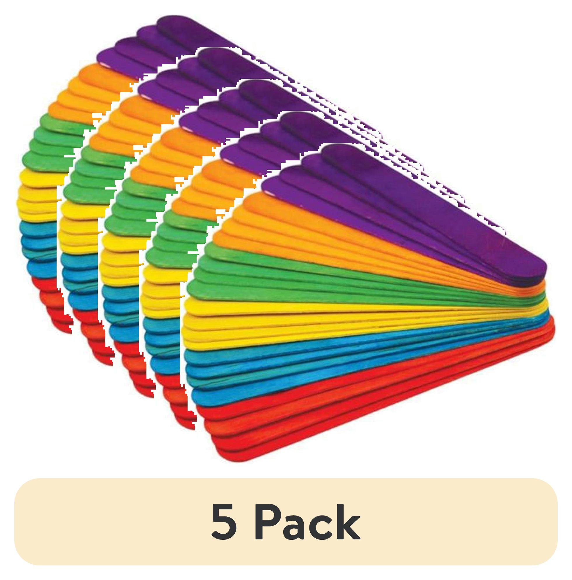 Krafty Kids Extra Jumbo Bastelstäbe, 20 X 2,5 Cm, 24 Stück - Bunte Holzstäbe Für Kreative Projekte