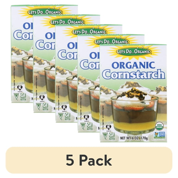 (5 pack) LET'S DO, ORGANIC CORNSTARCH, 6 oz.