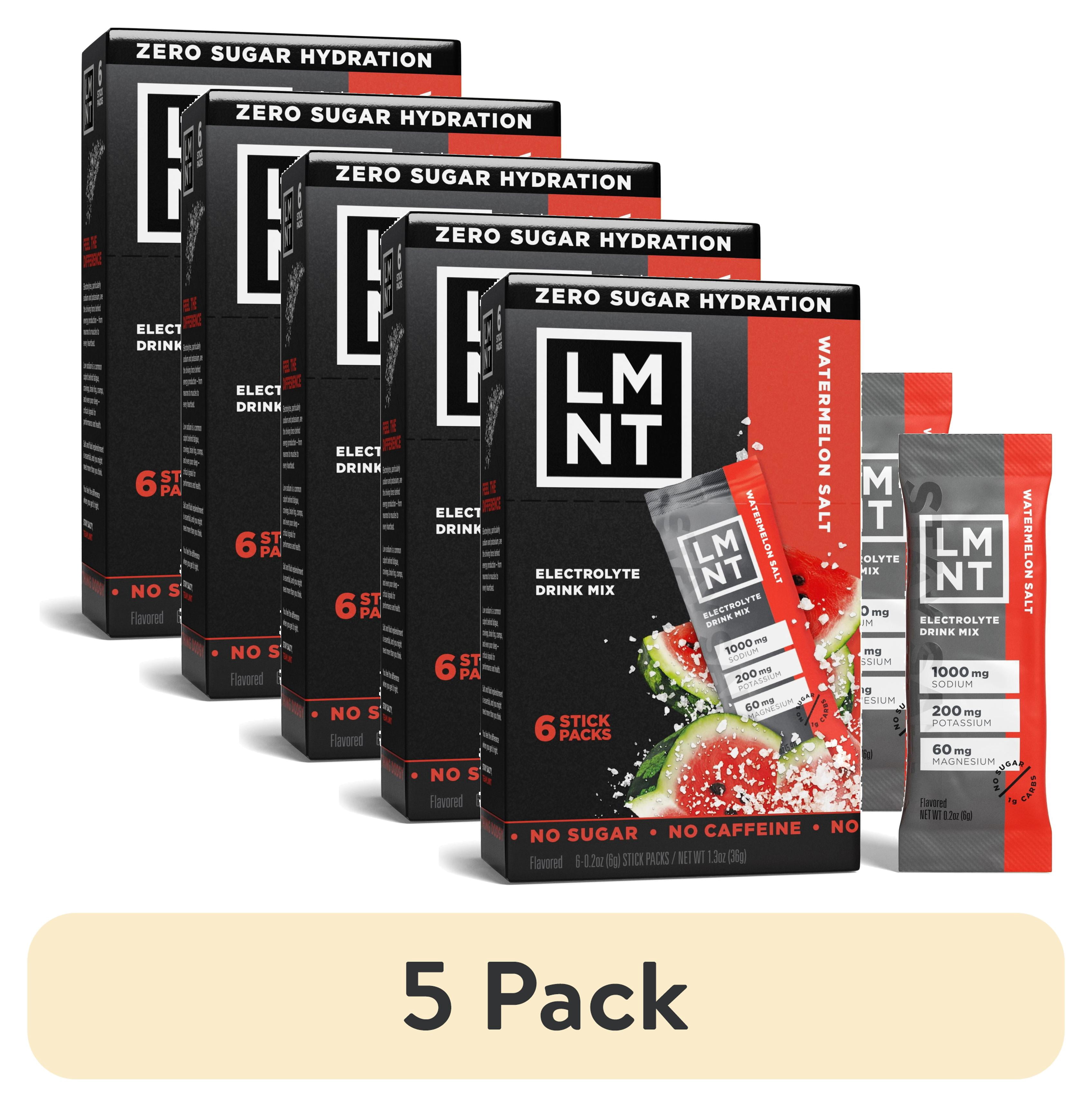(5 pack) LMNT Zero Sugar Electrolyte Drink Mix - Watermelon - 6ct