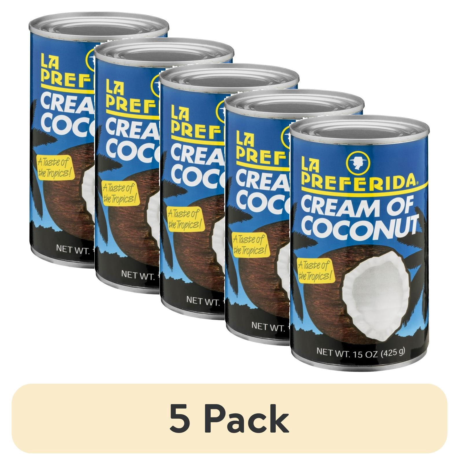 (5 pack) La Preferida Cream of Coconut, 15 oz