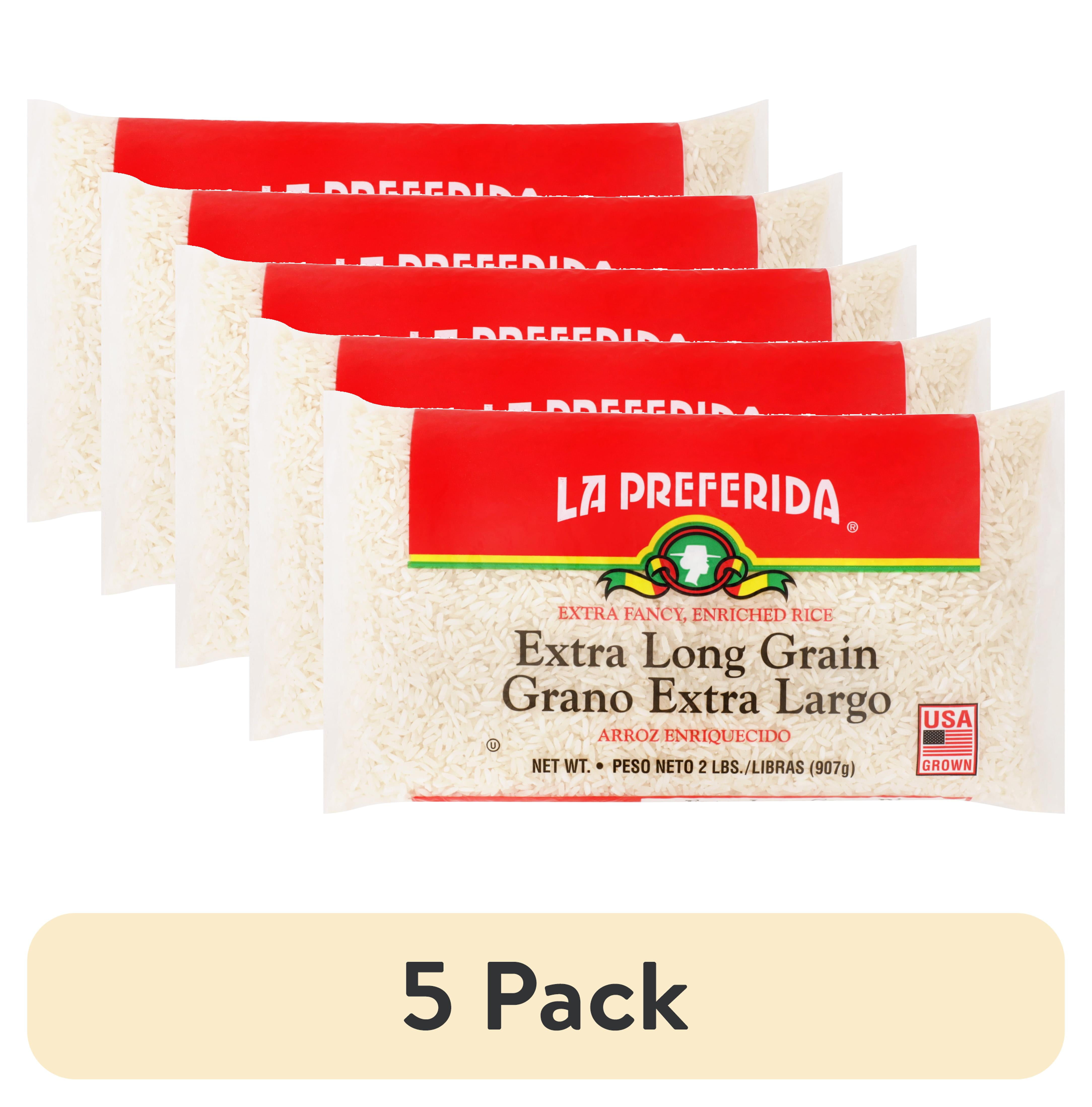 (5 pack) La Preferida Extra Long Grain Rice, 2 lb Bag