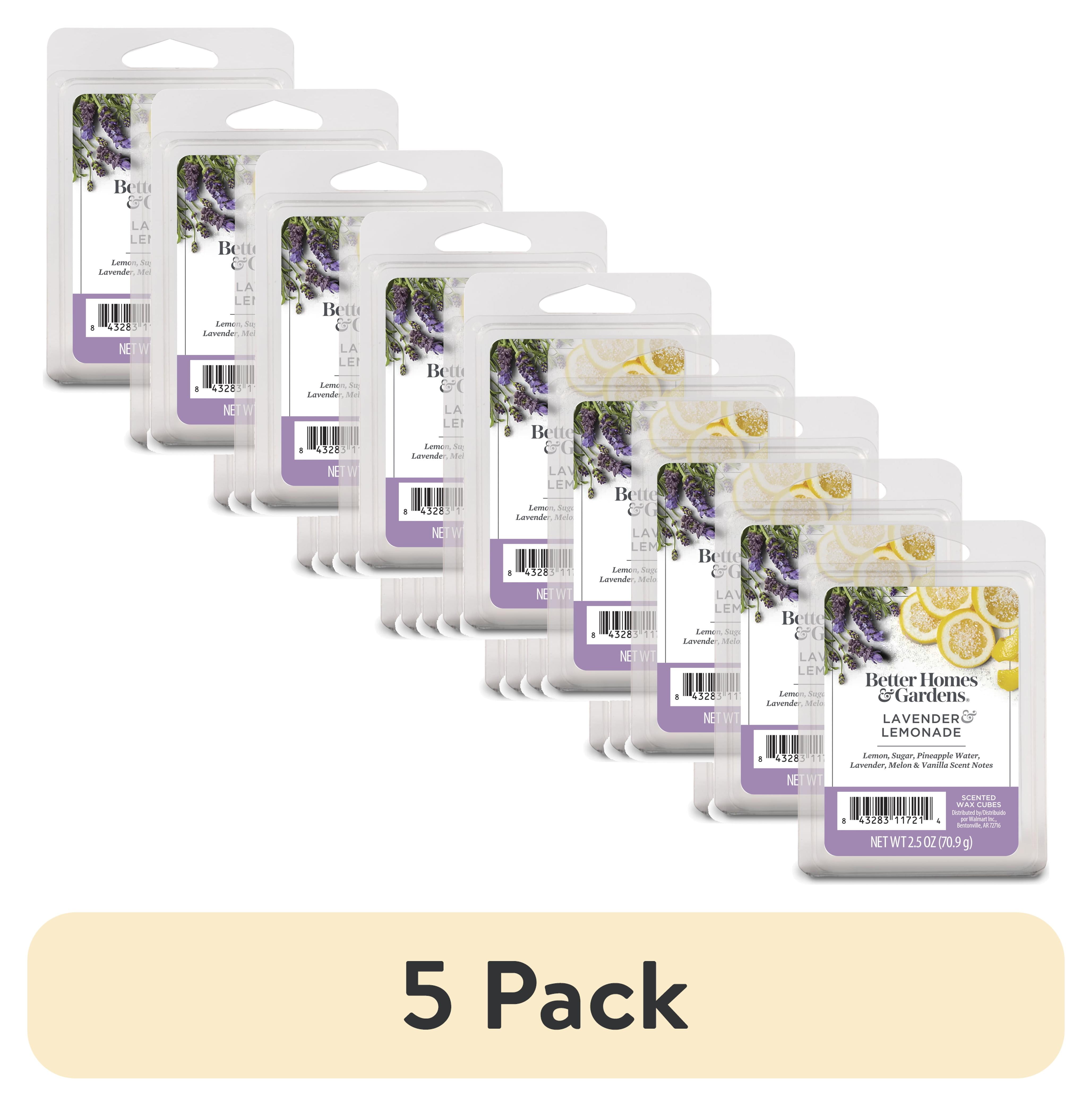 (5 pack) Lavender Lemonade Scented Wax Melts, Better Homes & Gardens, 2.5 Oz (5-Pack)
