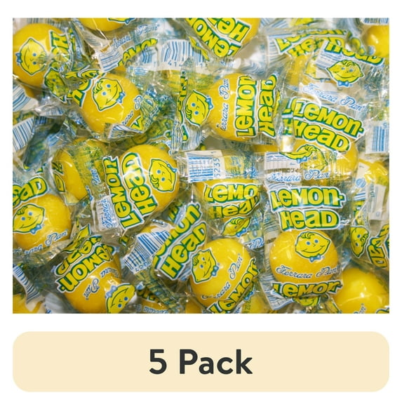 (5 pack) Lemonhead Hard Candy 3.75 Pound Bulk Candy Bag