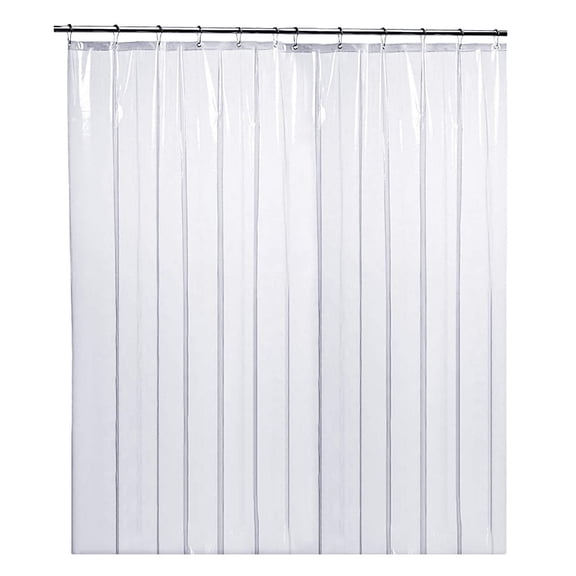 (5 pack) PEVA Shower Curtain Liner 72"x72" Clear 10G Thickness, No Chemical Smell Shower Liner