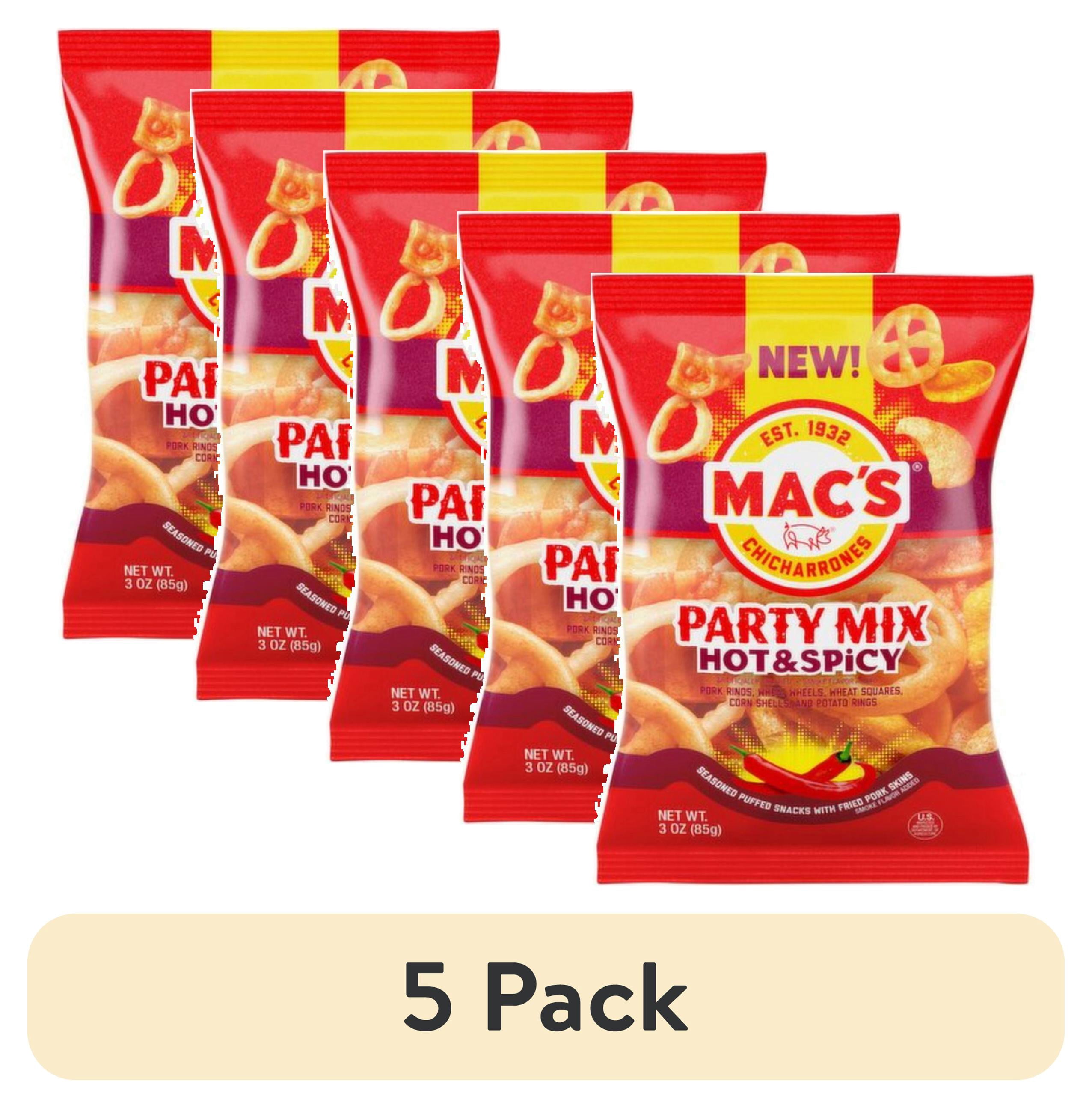 4 pack) Mac's Hot & Spicy Party Mix, 4 oz Bag - Walmart.com