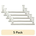 thumbnail interactive-video image 1 of (5 pack) Mainstays Stainless Steel Over The Cabinet Towels Holder, 9 Inch, A Practical Choice for Towel Storage and Kitchen Organization, 1 of 14