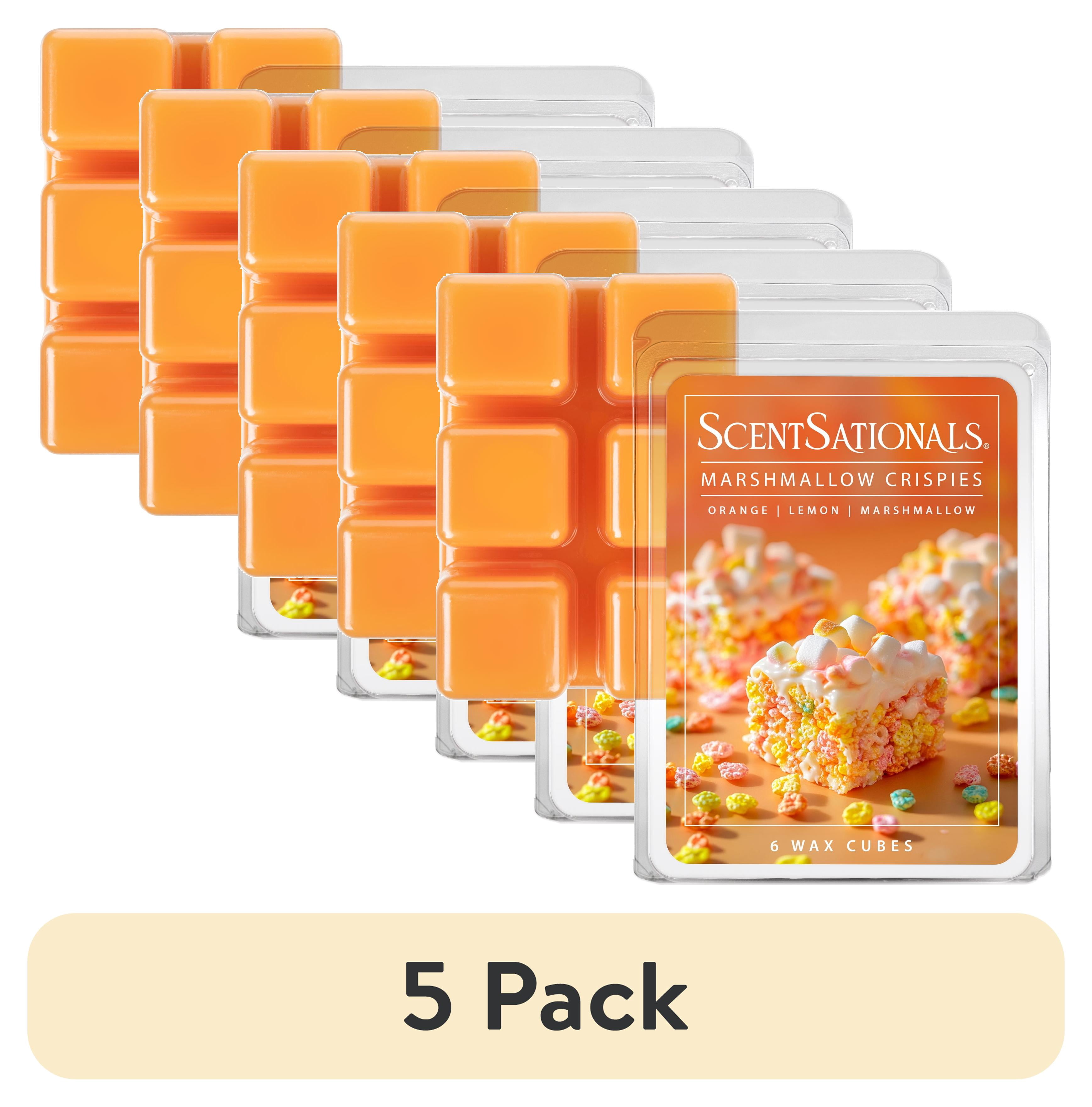 (5 pack) Scentsationals Marshmallow Crispies Wax Melts 2.5oz (6-Cubes)
