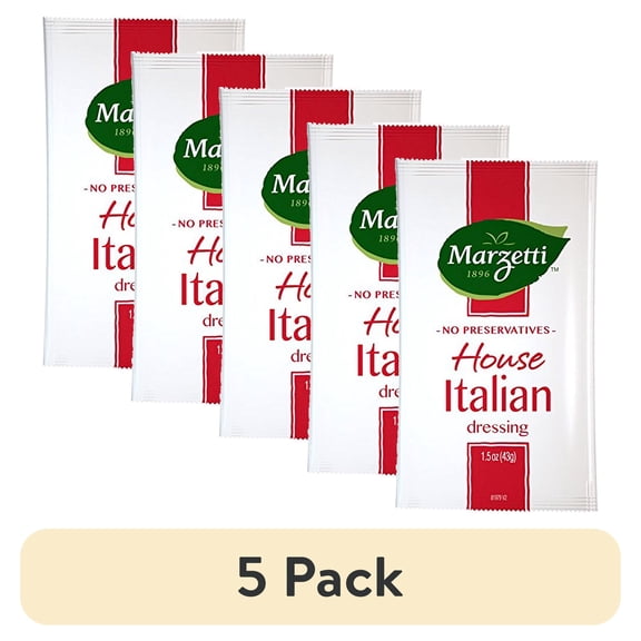 (5 pack) Marzetti House Italian Salad Dressing 1.5 oz (Pack of 60)