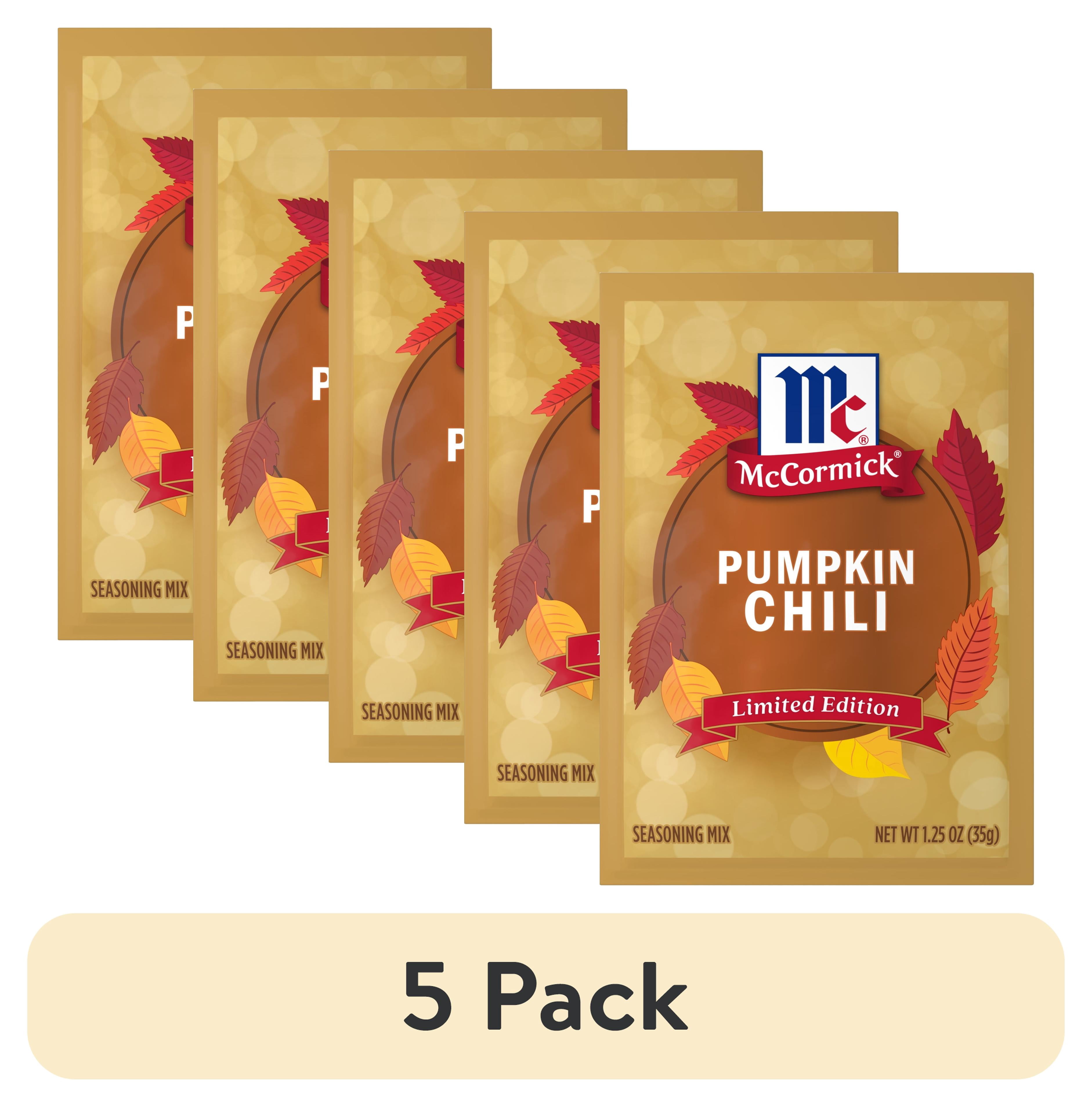 (5 pack) McCormick Pumpkin Chili, 1.25 oz Packet