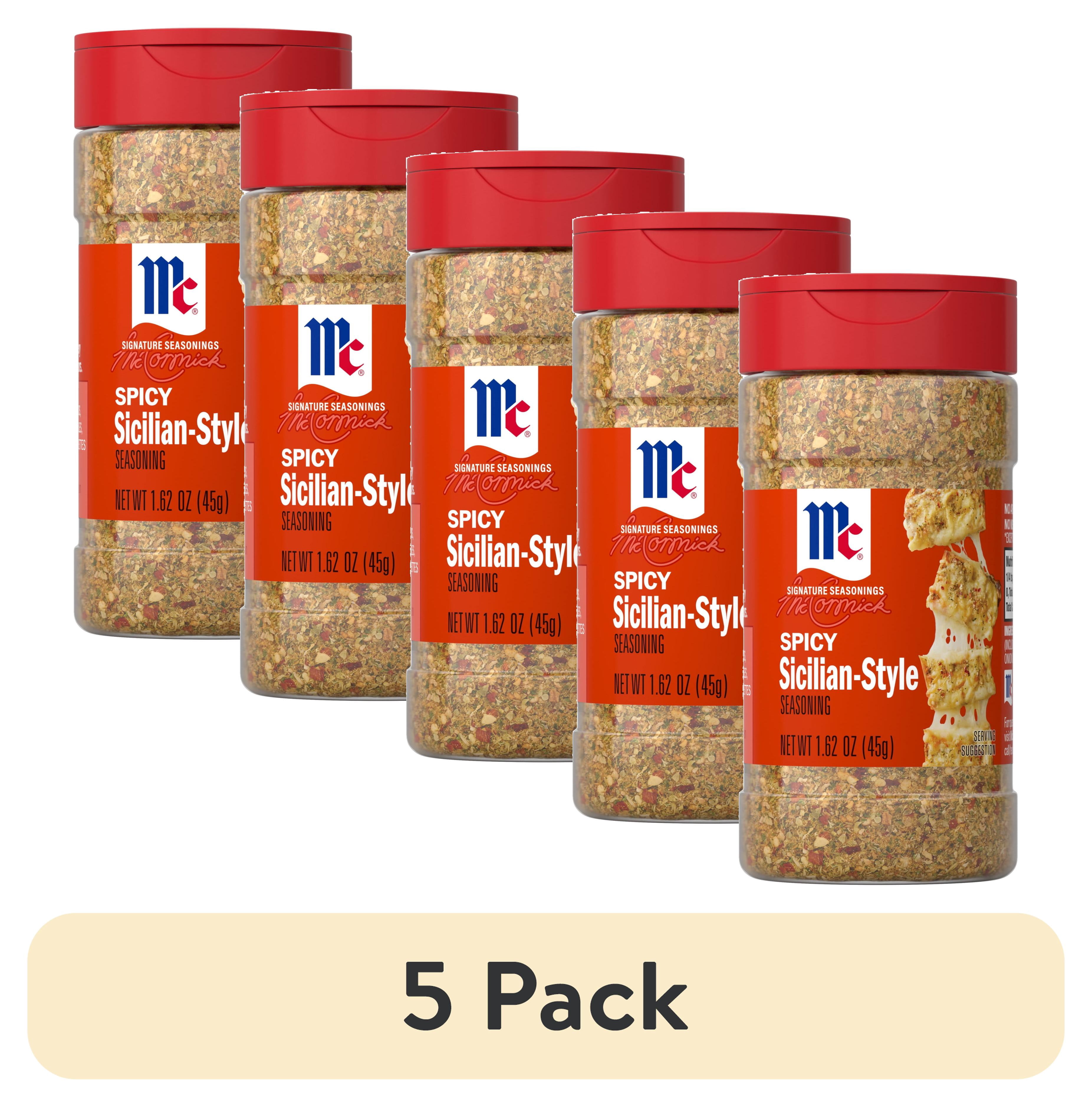 (5 pack) McCormick Spicy Sicilian Style Seasoning, 1.62 oz Bottle