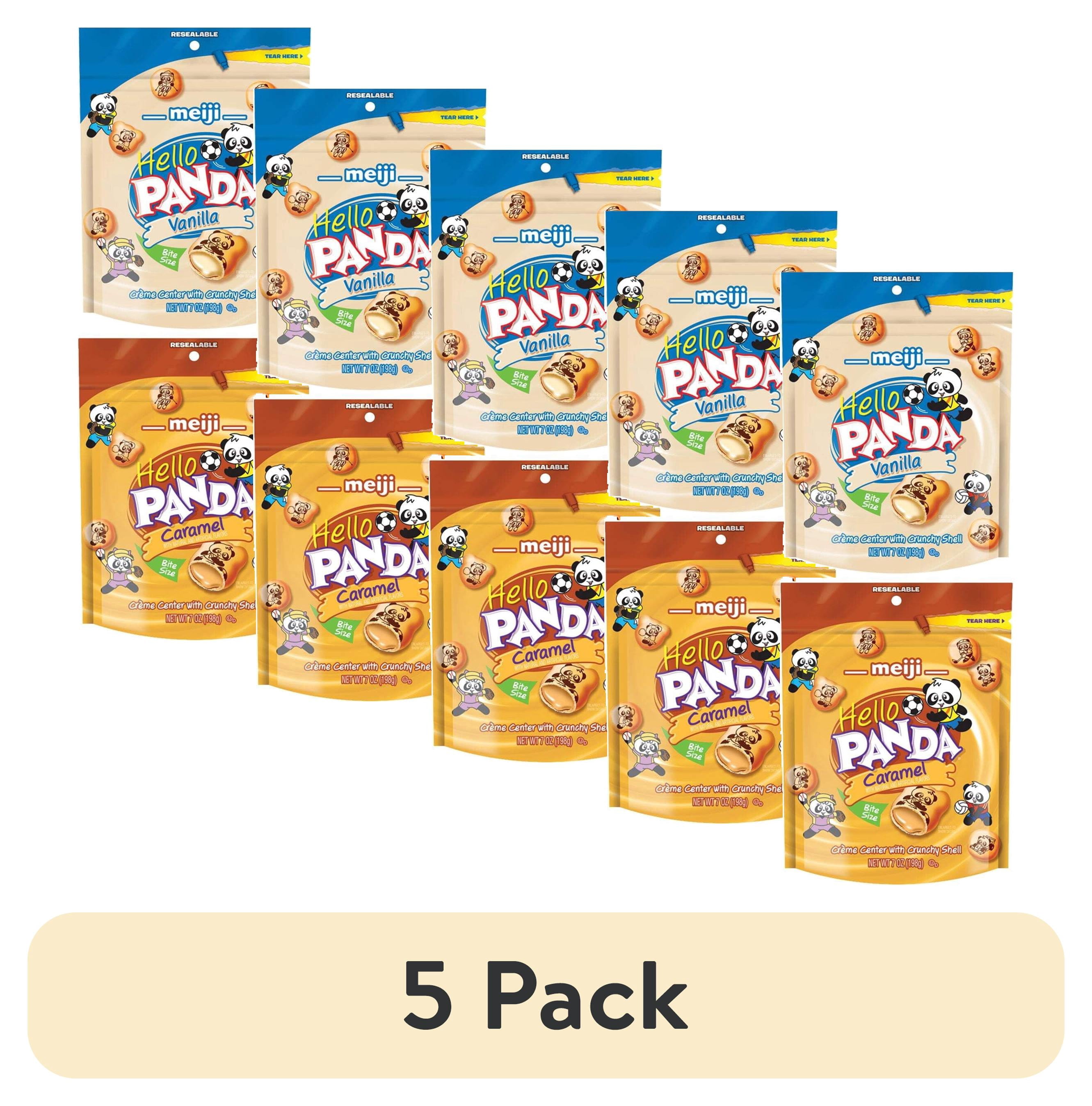 2 pack) Meiji Hello Panda Cookies, 4-Flavor Bags, 7 Ounce Bag