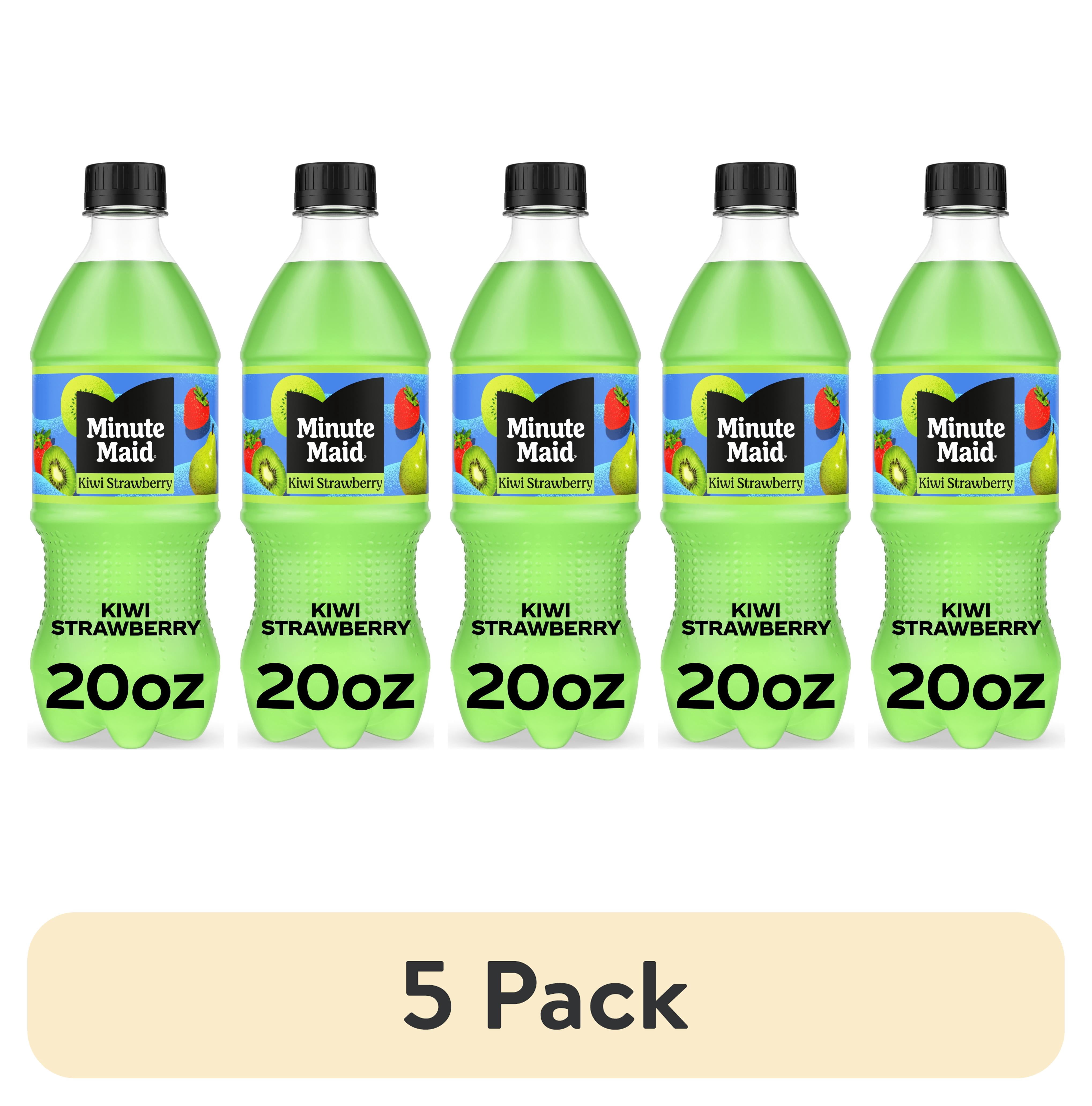 (5 pack) Minute Maid Kiwi Strawberry Juice Drink Bottle, 20 fl oz
