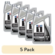 5 pack Mobil 1 120763 Advanced Full Synthetic 5W-20, 5 Quarts