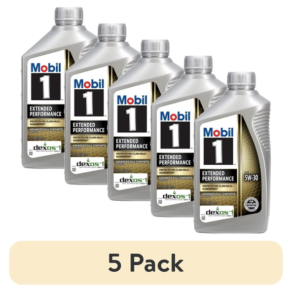 (5 pack) Mobil 1 Extended Performance Full Synthetic Motor Oil 5W-30, 1 Quart