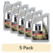 5 pack Mobil 1 Extended Performance High Mileage Full Synthetic Motor Oil 5W-20, 5 Quart