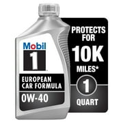 5 pack Mobil 1 FS European Car Formula Full Synthetic Motor Oil 0W-40, 1 Quart