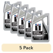 5 pack Mobil 1 FS European Car Formula Full Synthetic Motor Oil 0W-40, 5 Quart