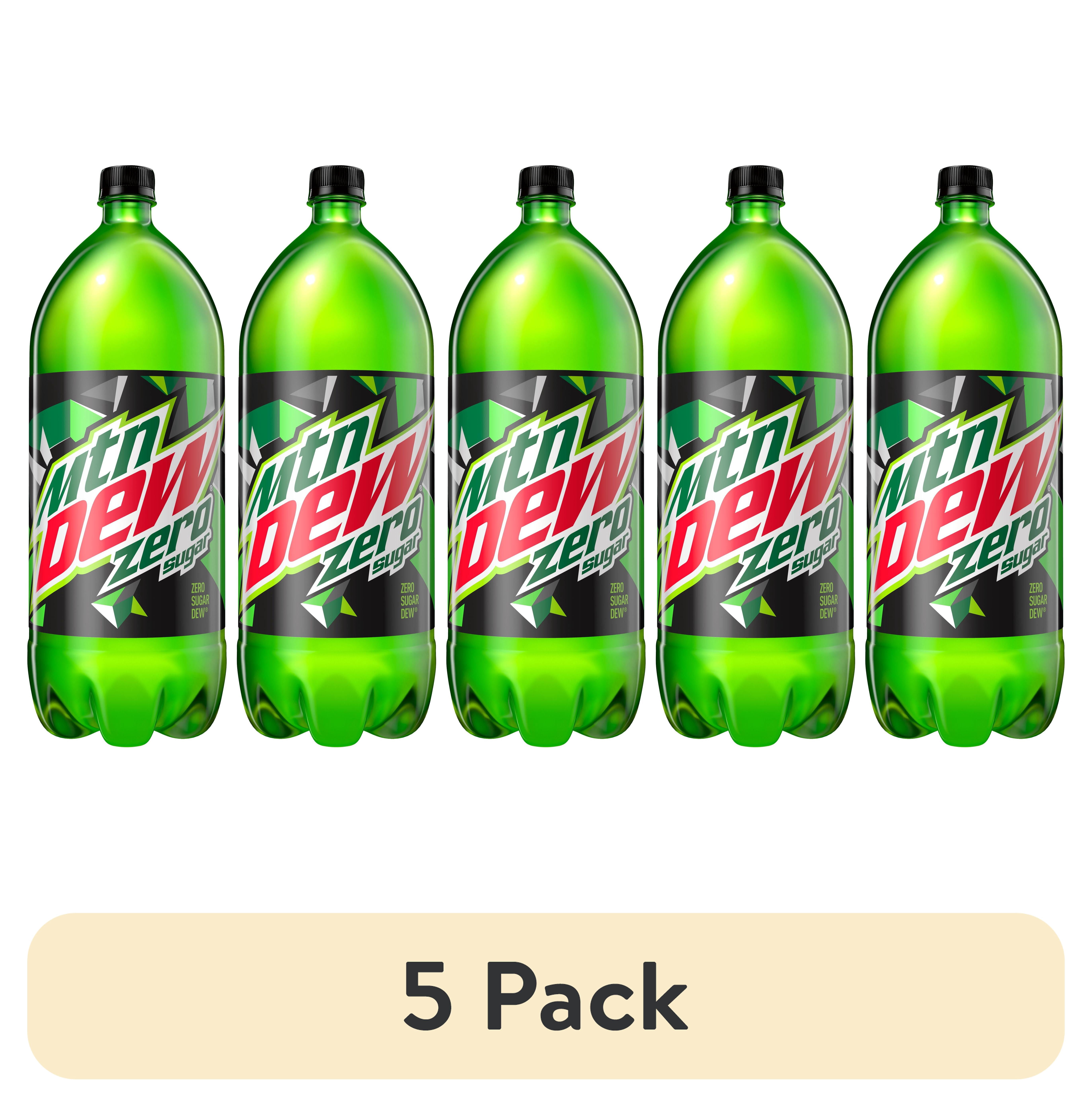 (5 pack) Mountain Dew Zero Sugar Citrus Soda Pop, 2 Liter Bottle