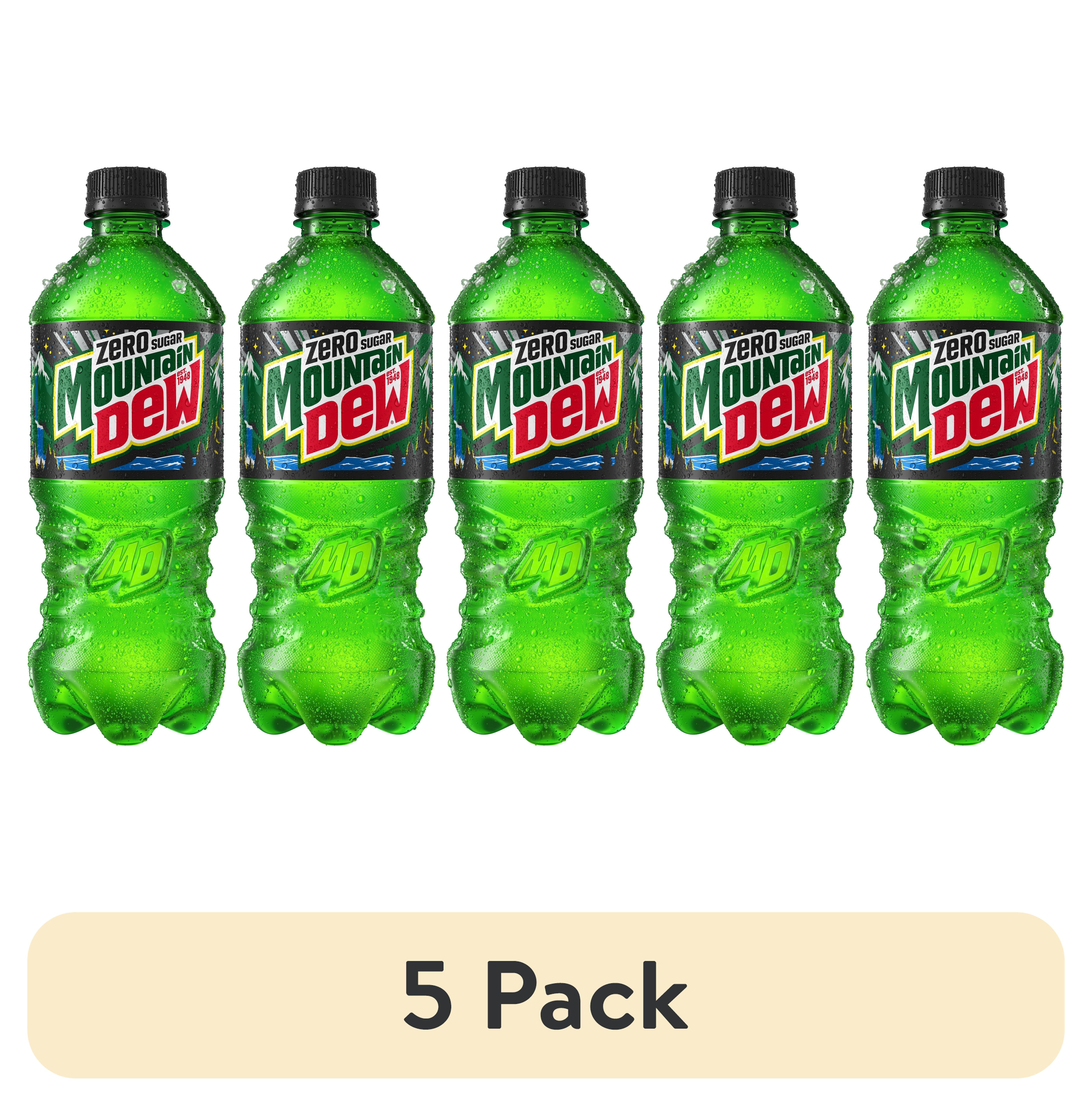 (5 pack) Mountain Dew Zero Sugar Citrus Soda Pop, 20 fl oz Bottle