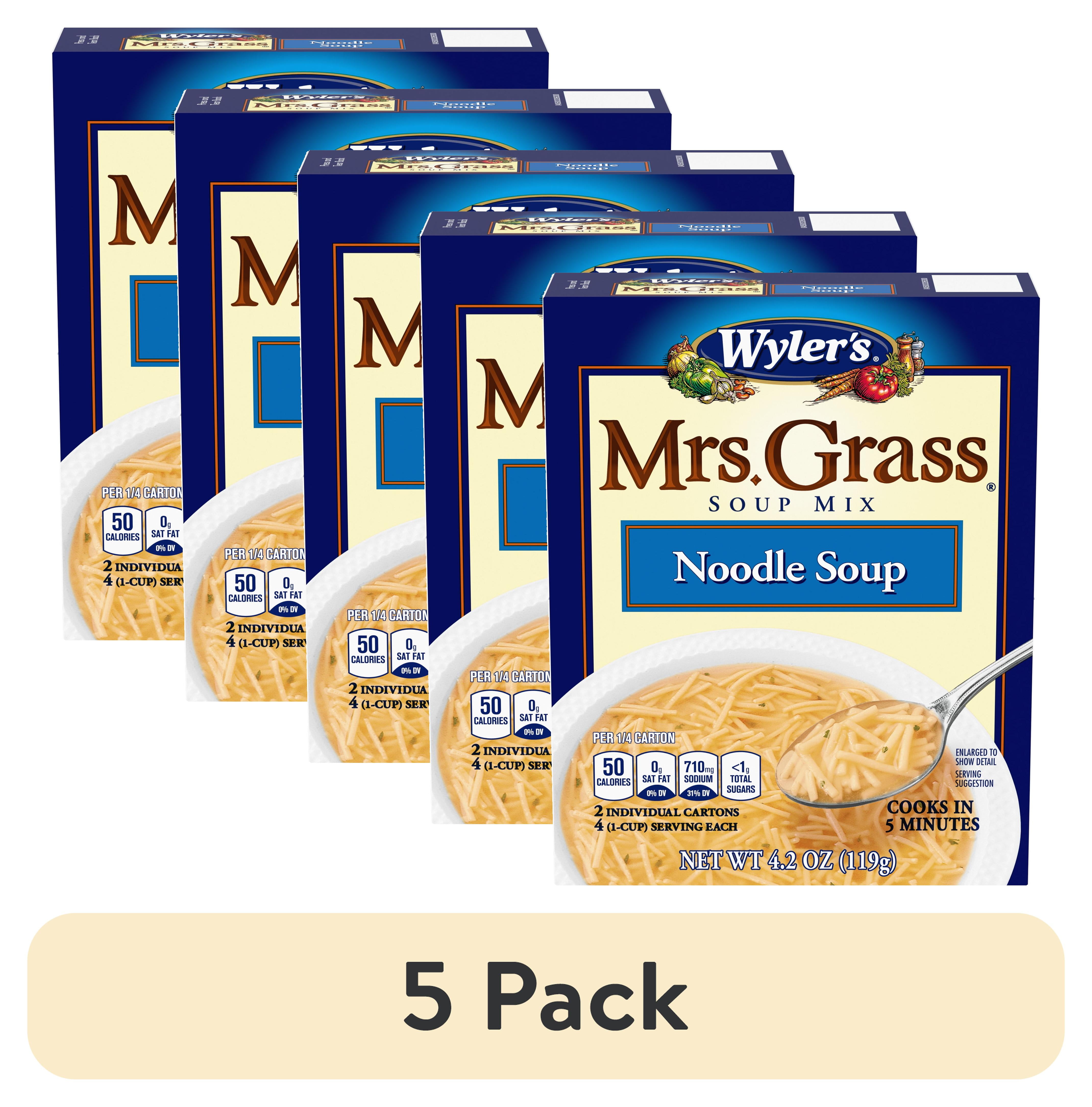 (5 pack) Mrs. Grass Noodle Soup Mix, 2 ct Pack - Walmart.com