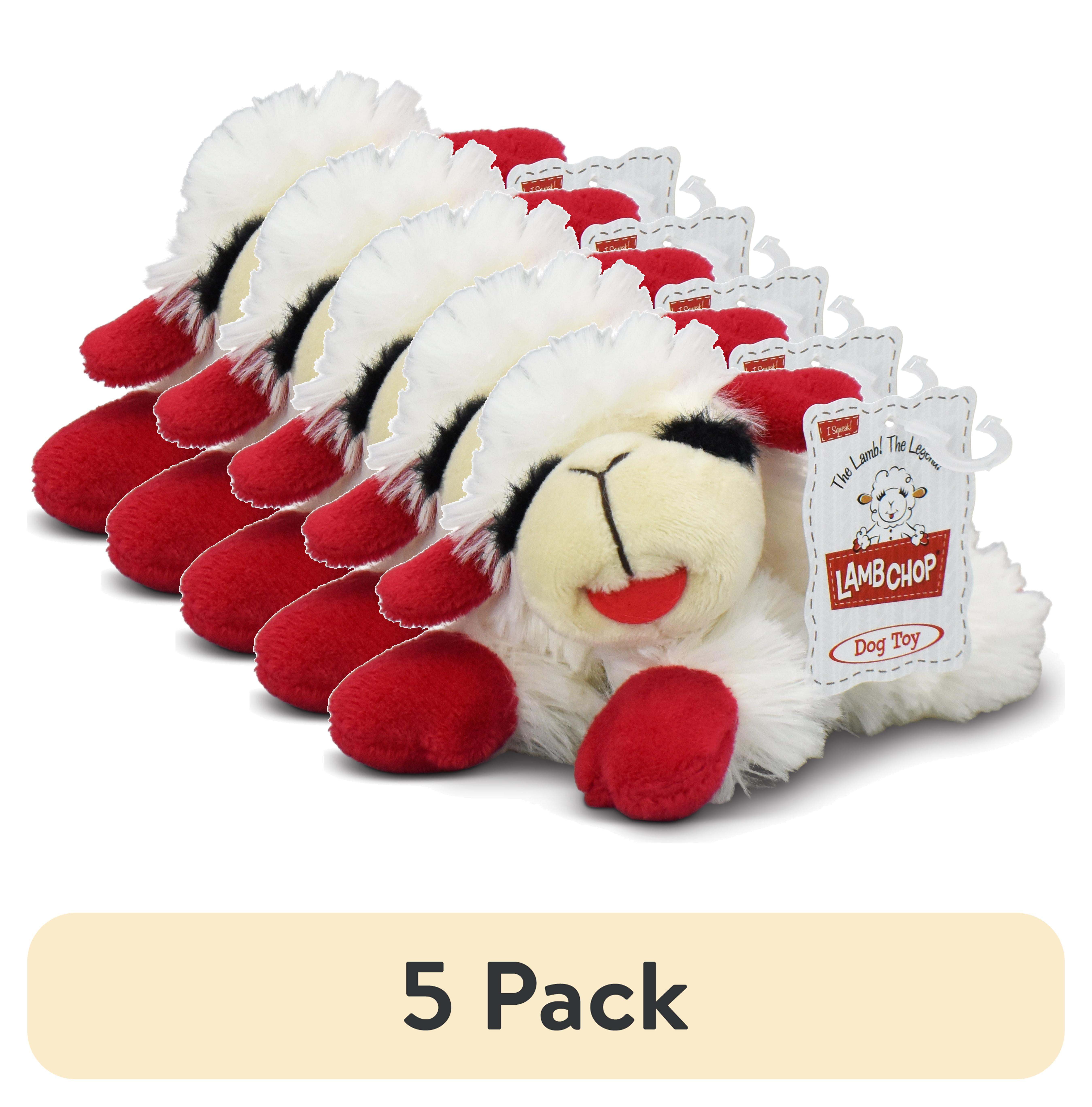 5 pack) Multipet Lamb Chop Plush Dog Toy, Small - Walmart.com