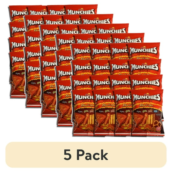 (5 pack) Munchies Snack Mix Value Pack by Flamin' Hot | 1.75 Oz | Pack Of 16