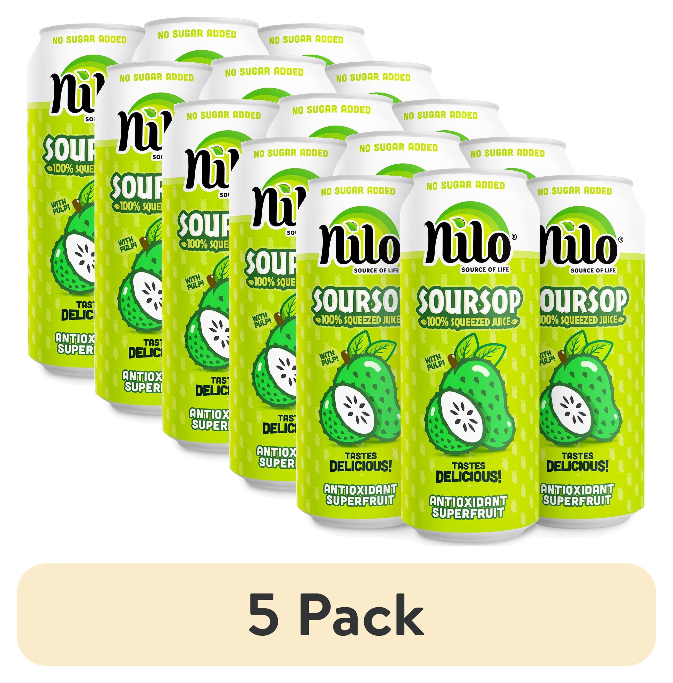 (5 pack) NILO 100% Soursop Juice
