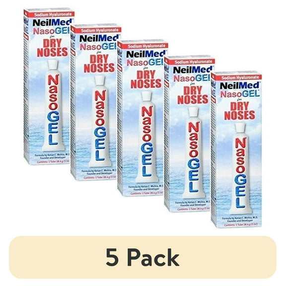 (5 pack) NeilMed NasoGEL for Dry Noses 1 Oz
