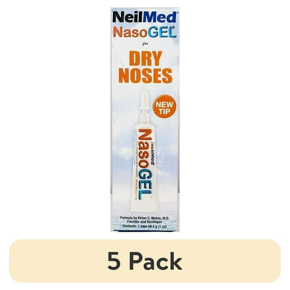 (5 pack) NeilMed NasoGel Drug-Free Saline Nasal Gel Tube
