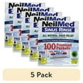 thumbnail image 1 of (5 pack) Neilmed Soothing Saline Nasal Sinus Rinse All Natural Relief, 100Ct, 1 of 7