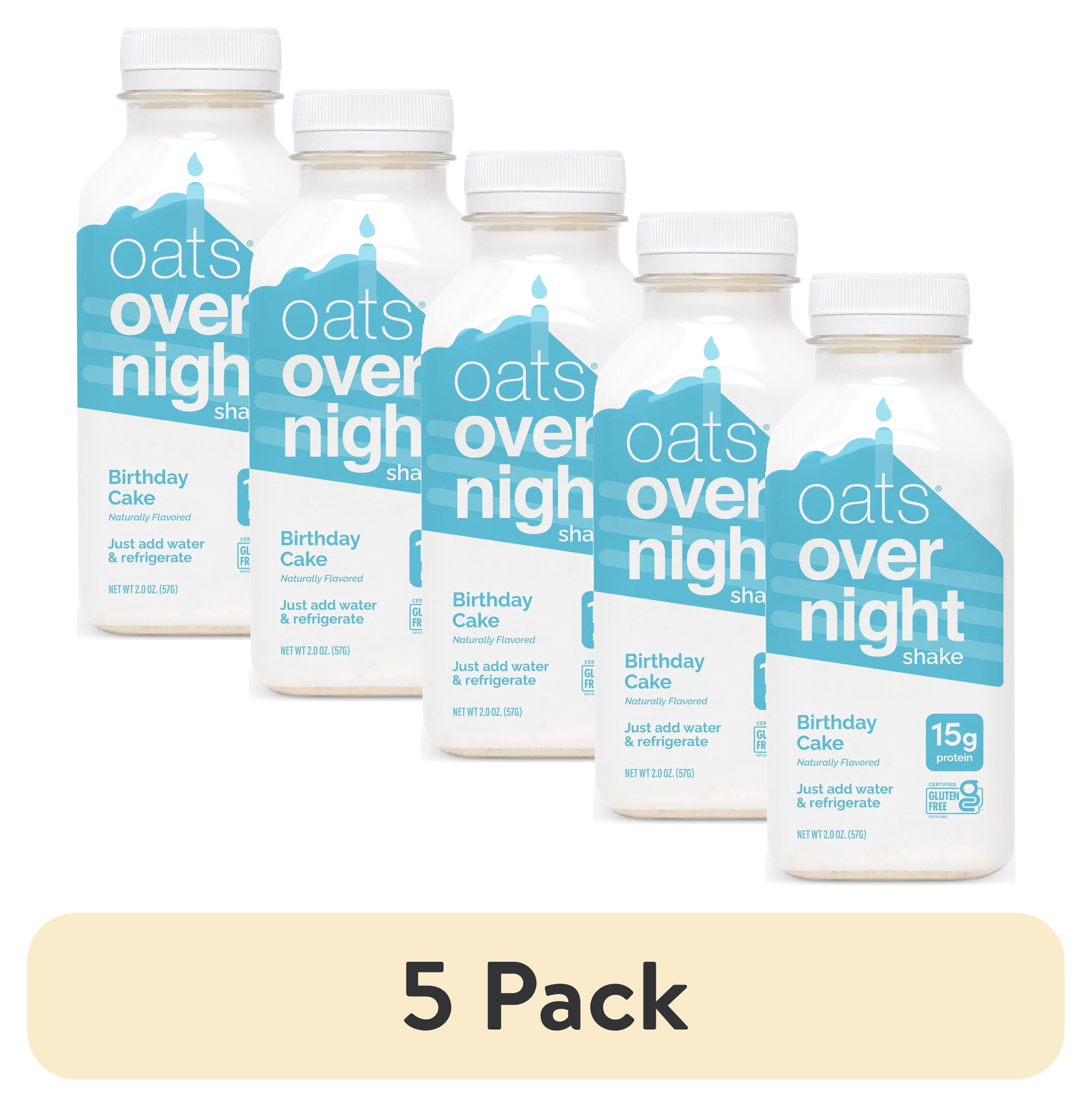 (5 pack) Oats Overnight- BIRTHDAY CAKE Overnight Oats Shake 2.2oz