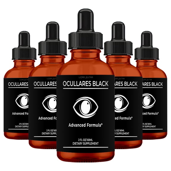 (5 pack) Ocullares Black - Ocullares Black Essential Support Drops