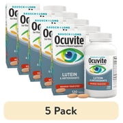 5 pack Ocuvite Eye Vitamins & Mineral Supplement with Lutein & Antioxidants, 120 Tablets