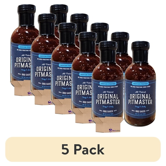 (5 pack) Original Pitmaster Premium Barbecue Sauce Value Pack | 15 Ounce | Pack of 3