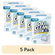 عبوة من 5 عبوات من مبيض الغسيل ومزيل بقع الغسيل OxiClean White Revive، 24 عبوة