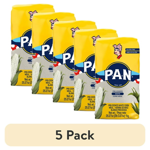 (5 pack) P.A.N. Gluten Free White Corn Meal 35.27 oz