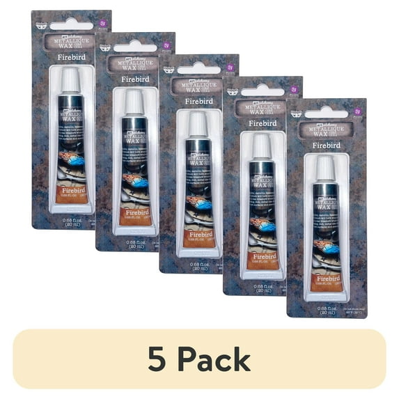 (5 pack) PRIMA MARKETING INC Art Alchemy- Metallique Wax- Firebird .68oz (20ml) UPC 655350966720