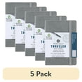 thumbnail image 1 of (5 pack) Pentalic 4x 6 Gray Traveler Pocket Artist Grid Paper Journal, 160 Pages, 74 lb. Paper, 1 of 9