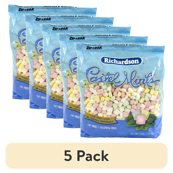 (5 pack) Pastel Mints Stand Up Bag 4lb