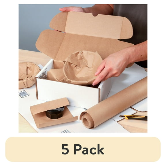 (5 pack) Pen+Gear Tuck-Top Shipping Boxes, 9"x6"x4", 1 Count