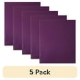 thumbnail image 1 of (5 pack) Pen + Gear Two Pocket Paper Folder, Solid Purple Color, Letter Size, 1 of 6